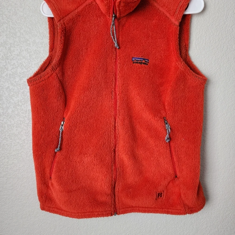 PATAGONIA Regulator‎ Fleece Vest in orange full zip